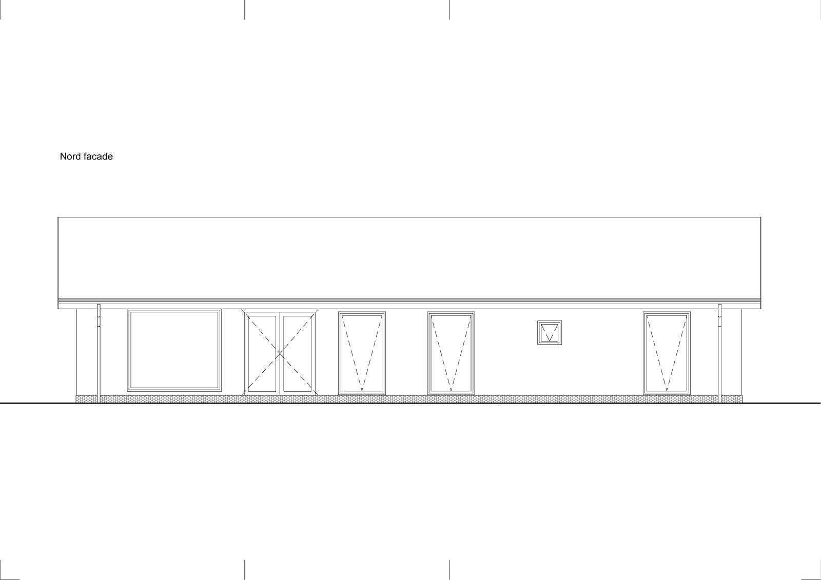Nord facade for Tessebøllevej, Herfølge
