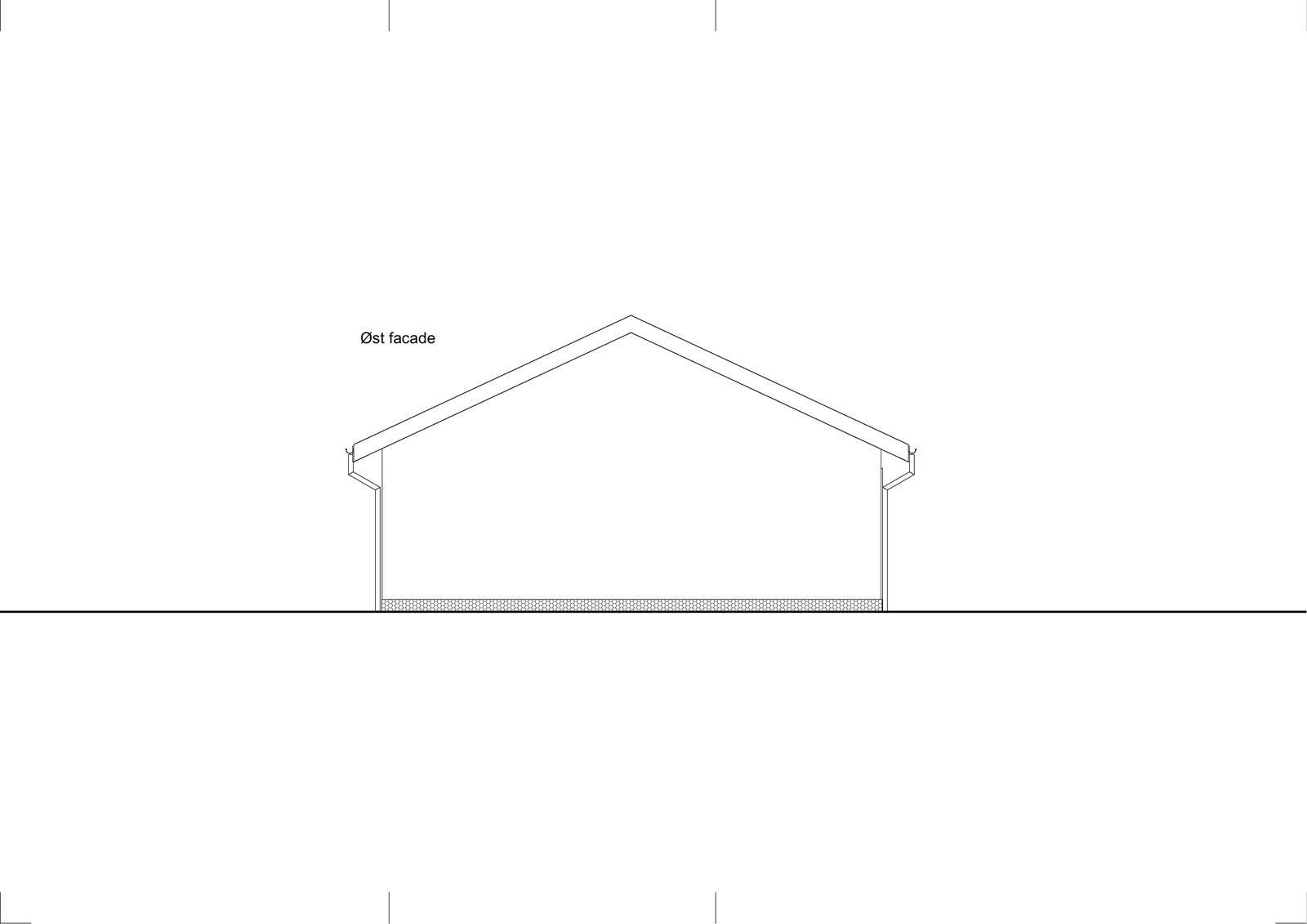 Øst facade for Tessebøllevej, Herfølge