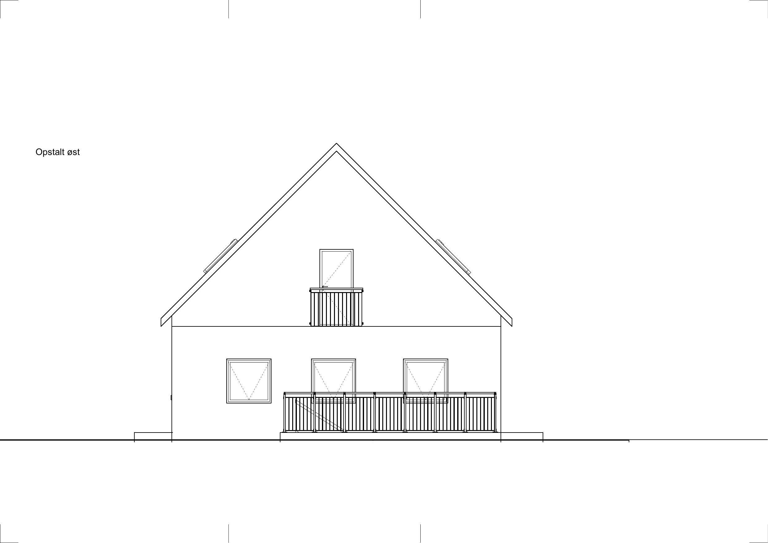 Øst facade for Kvædevænget, Næstved