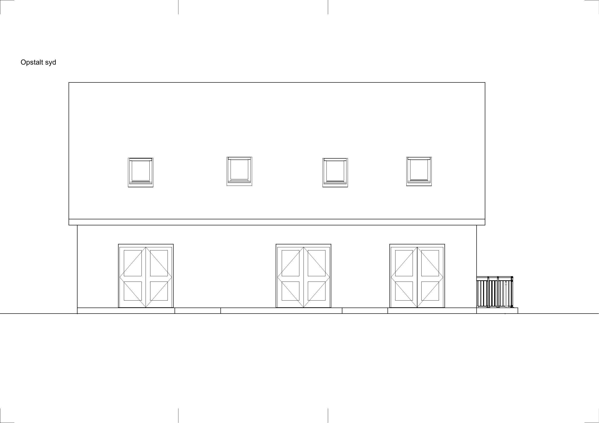 Syd facade for Kvædevænget, Næstved