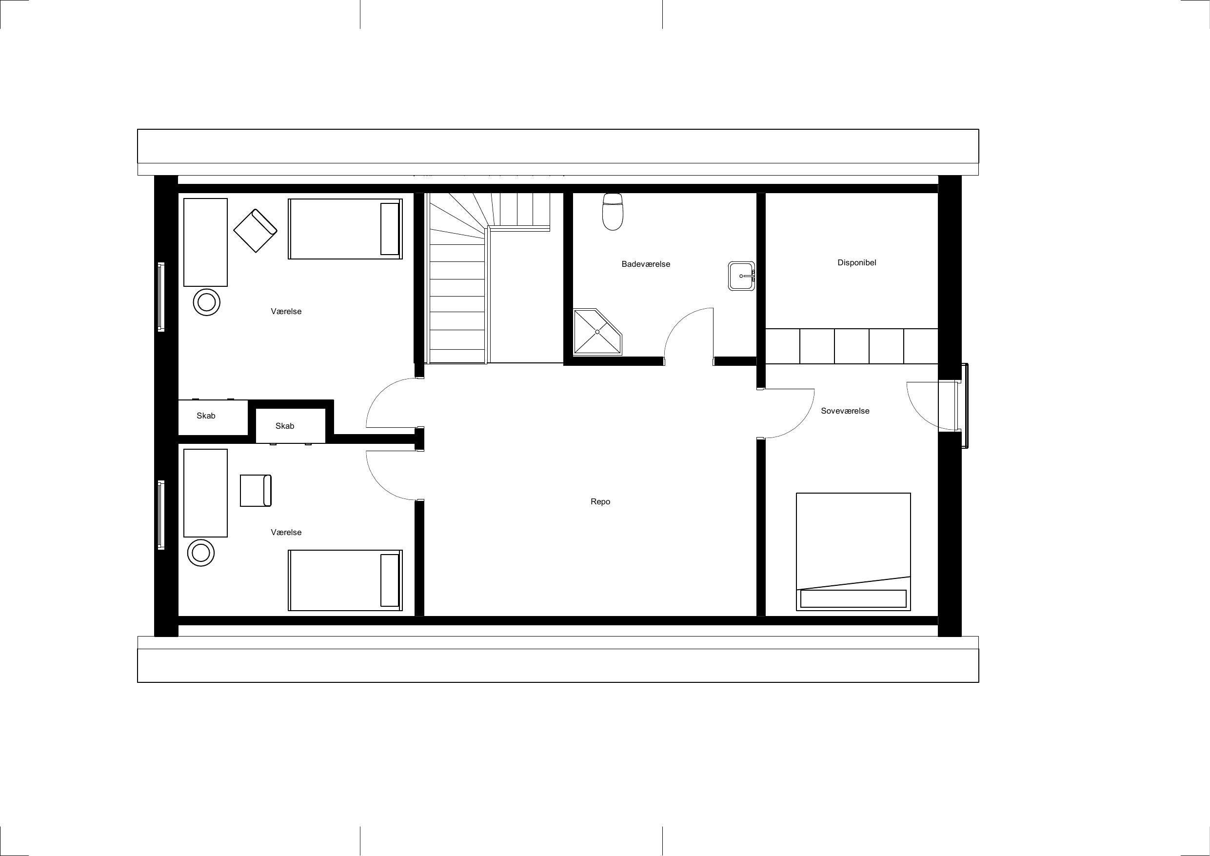Plan 1. sal for Kvædevænget, Næstved